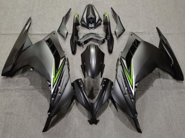 Mejores Carenados Moto Kawasaki Ninja 300 2013-2024 - Negro Mate Verde