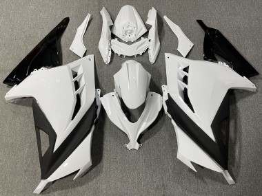 Mejores Carenados Moto Kawasaki Ninja 300 2013-2024 - Blanco Negro