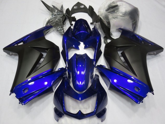 Mejores Carenados Moto Kawasaki Ninja 250 2008-2012 - Azul Negro Mate