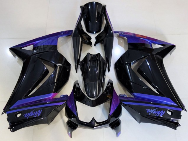 Mejores Carenados Moto Kawasaki Ninja 250 2008-2012 - Azul Negro Brillante