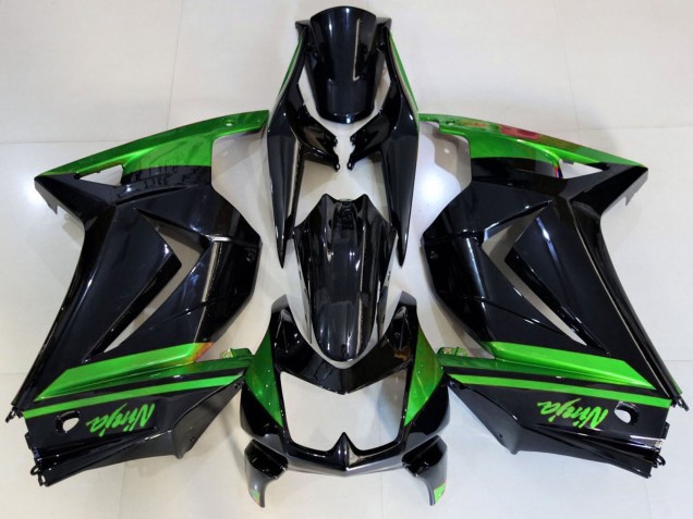 Mejores Carenados Moto Kawasaki Ninja 250 2008-2012 - Verde Negro Brillante