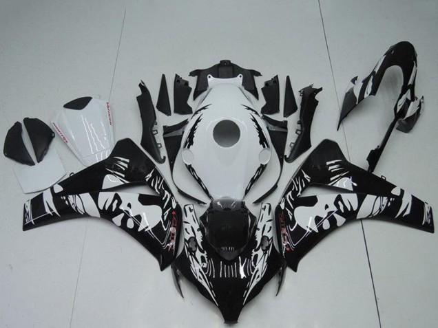 Mejores Carenados ABS Honda CBR1000RR 2008-2011 - Blanco Negro Brillante