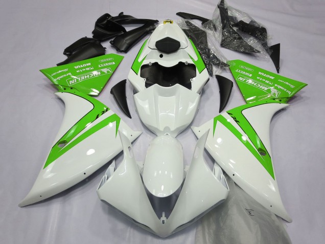 Mejores Carenados Moto Yamaha R1 2012-2014 - Blanco Verde