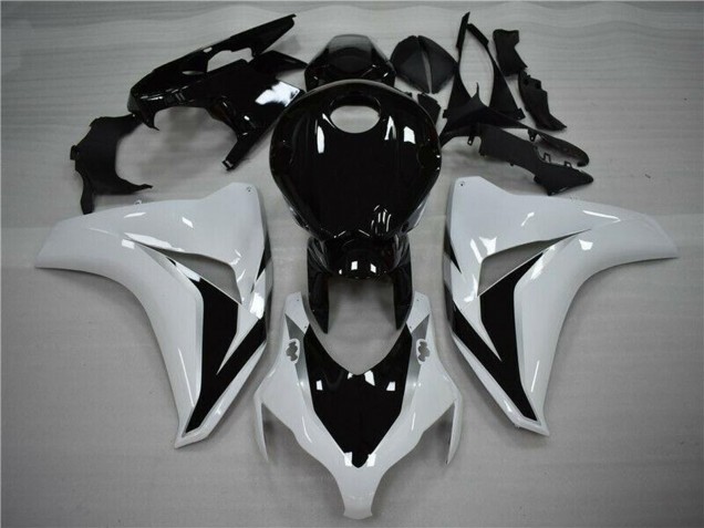 Mejores Carenado Moto Honda CBR1000RR 2008-2011 - Blanco Negro Brillante
