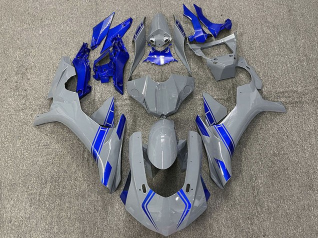 Mejores Carenados Moto Yamaha R1 2015-2019 - Nardo Gris Azul
