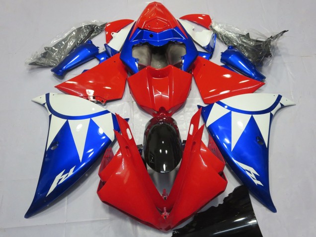 Mejores Carenados Moto Yamaha R1 2012-2014 - Blanco Rojo Azul Negro