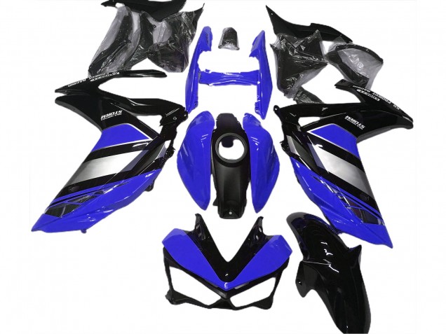 Mejores Carenado Moto Yamaha R3 2015-2018 - Azul Plata Negro Brillante Yamalube