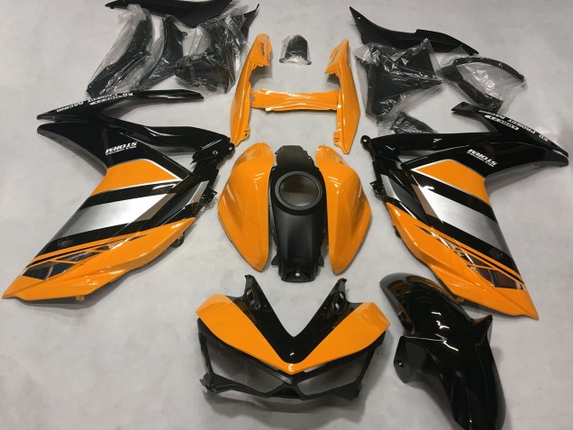 Mejores Carenados Moto Yamaha R3 2015-2018 - Naranja Plata Negro Brillante