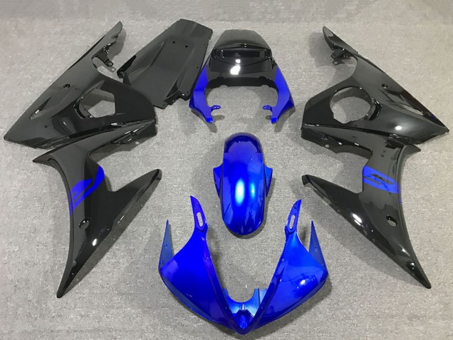 Mejores Carenados Moto Yamaha R6 2003-2004 - Azul Negro Brillante