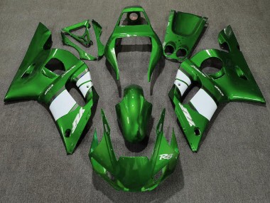 Mejores Carenado Moto Yamaha R6 1998-2002 - Verde Blanco