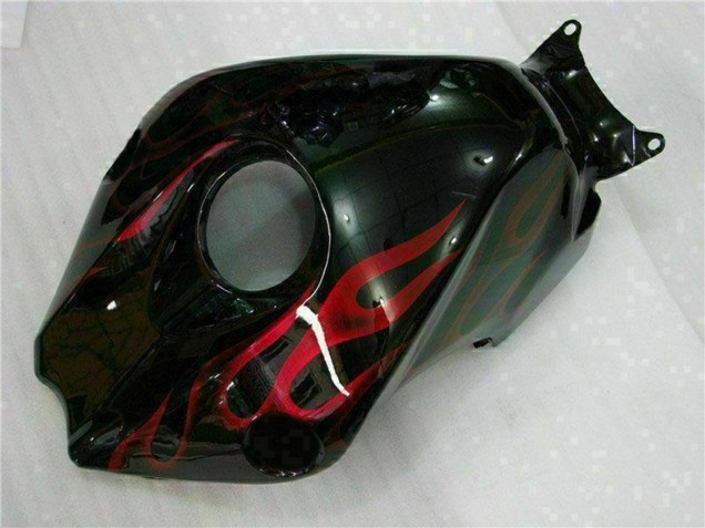 Mejores Kits Carenado Moto Honda CBR1000RR 2008-2011 - Negro Brillante Rojo Llama