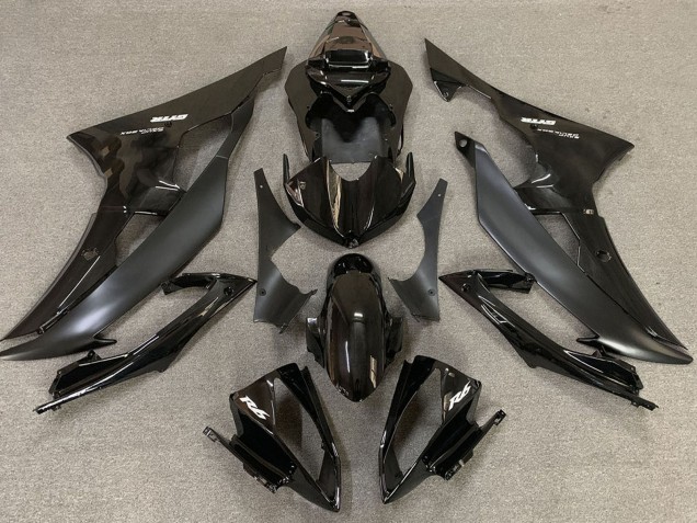 Mejores Kits Carenado Moto Yamaha R6 2008-2016 - Negro Brillante Negro Mate