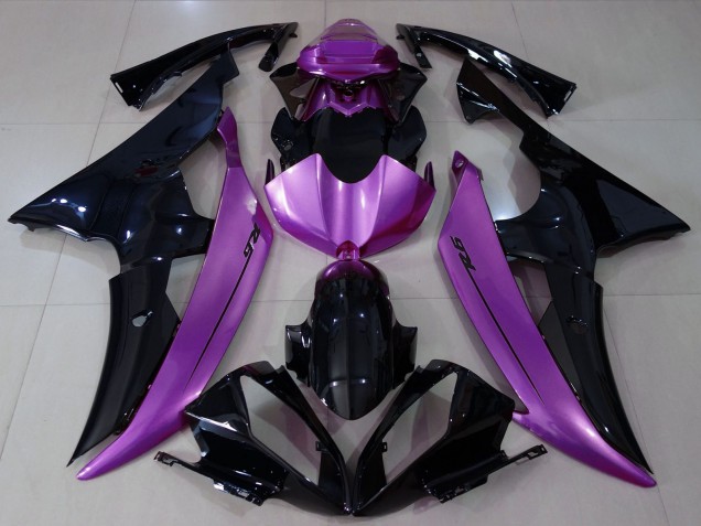 Mejores Carenados Moto Yamaha R6 2008-2016 - Púrpura Negro Brillante