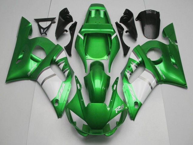 Mejores Carenados Moto Yamaha R6 1998-2002 - Verde Blanco