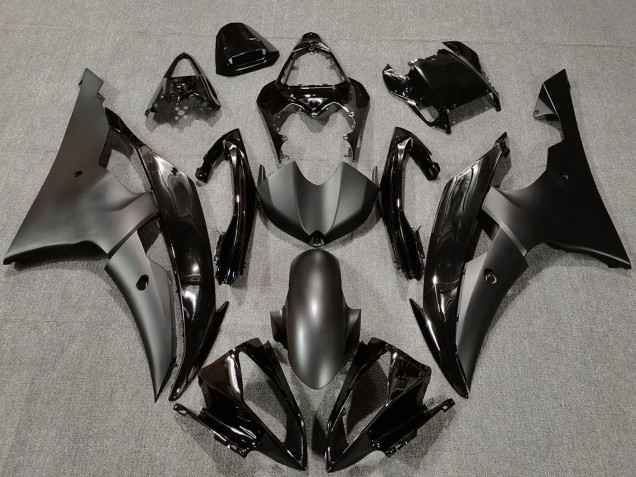 Mejores Carenados Moto Yamaha R6 2008-2016 - Negro Brillante Negro Mate