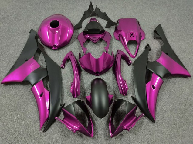 Mejores Carenados Moto Yamaha R6 2008-2016 - Rosa Negro Mate