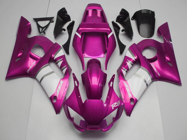 Mejores Carenados Moto Yamaha R6 1998-2002 - Rosa Blanco