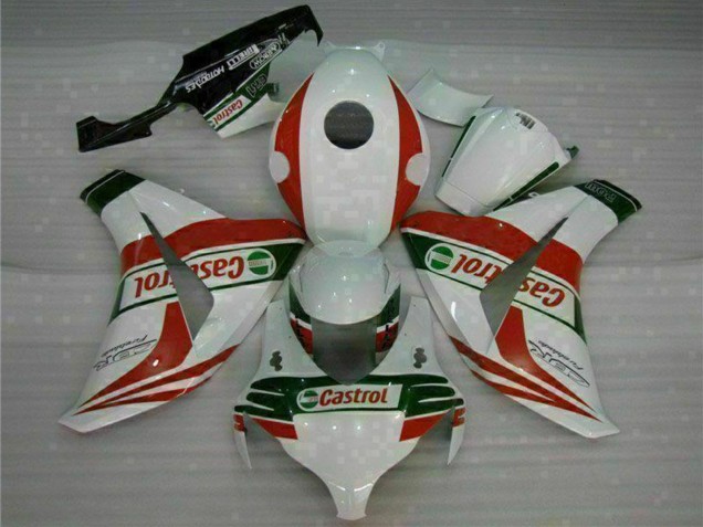 Mejores Carenados Moto Honda CBR1000RR 2008-2011 - Blanco Rojo Verde Castrol