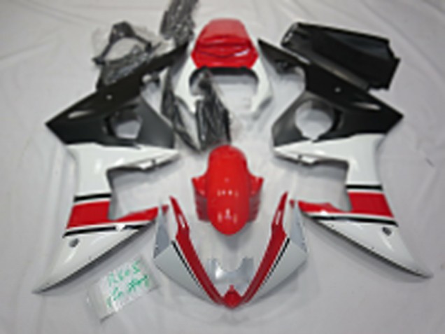 Mejores Carenados Moto Yamaha R6 2005 - Blanco Rojo Negro