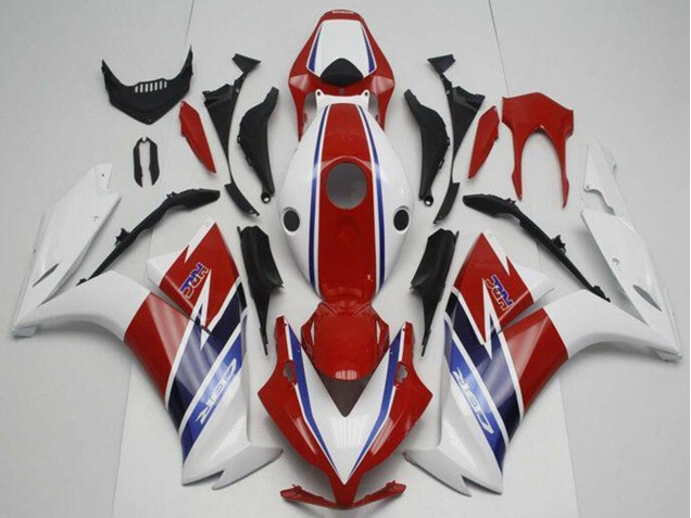 Mejores Carenado Moto Honda CBR1000RR 2012-2016 - Blanco Rojo Azul