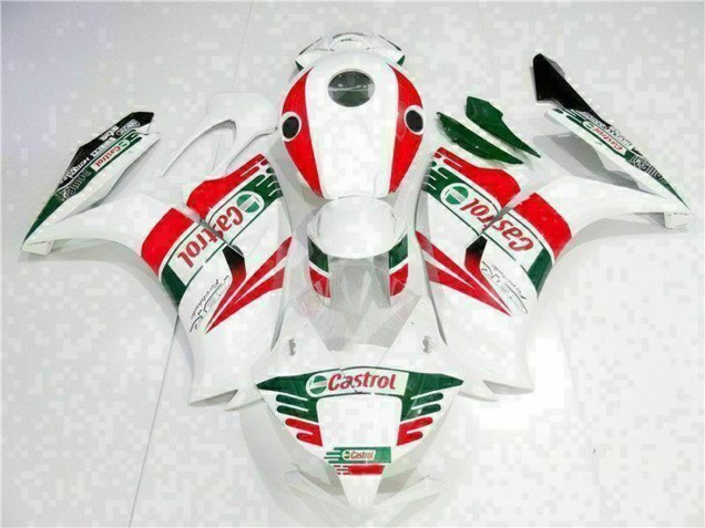 Mejores Carenado Moto Honda CBR1000RR 2012-2016 - Blanco Rojo Verde Castrol