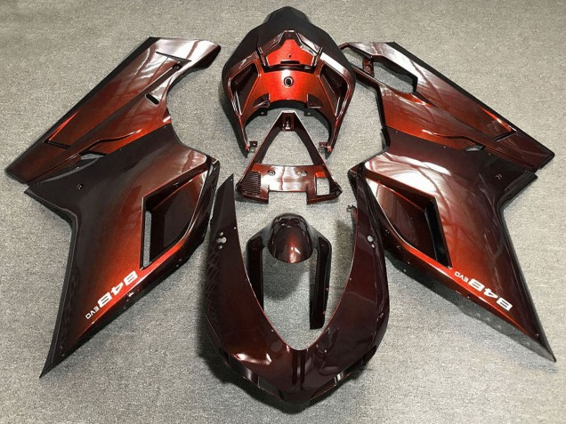 Mejores Carenados Moto Ducati 848 2007-2014 - Rojo