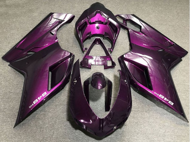 Mejores Carenados Moto Ducati 848 2007-2014 - Púrpura