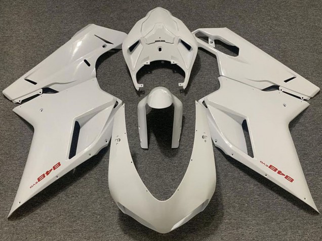 Mejores Carenado Moto Ducati 848 2007-2014 - Blanco Perla