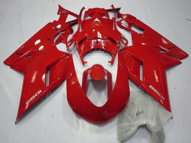 Mejores Carenados Moto Ducati 1098 2007-2014 - Rojo
