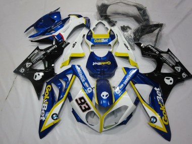 Mejores Carenados Moto BMW S1000RR 2009-2014 - Blanco Amarillo Azul Negro Brillante OroBet 93