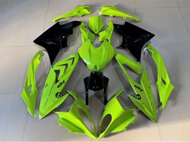 Mejores Carenados Moto BMW S1000RR 2009-2014 - Alta Visibilidad Amarillo Negro Brillante HP