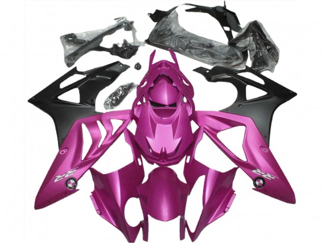 Mejores Carenados Moto BMW S1000RR 2009-2014 - Hot Rosa Negro Mate