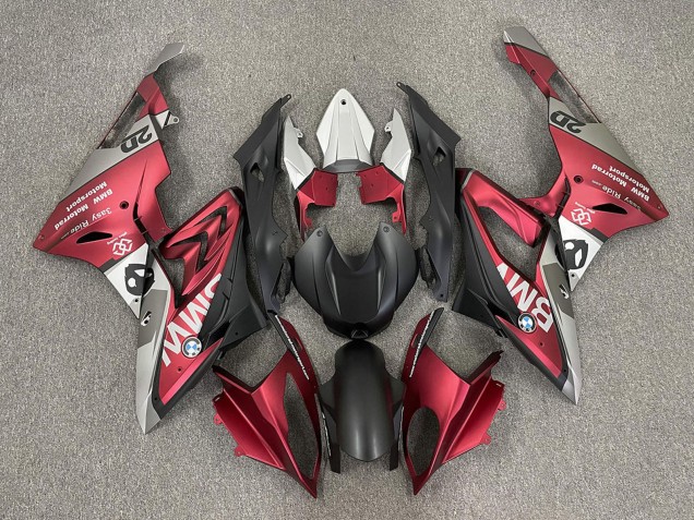 Mejores Carenados Moto BMW S1000RR 2009-2014 - Rojo Negro Mate