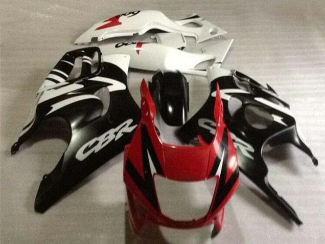 Mejores Carenados Moto Honda CBR600 F3 1995-1996 - Blanco Rojo Negro Brillante