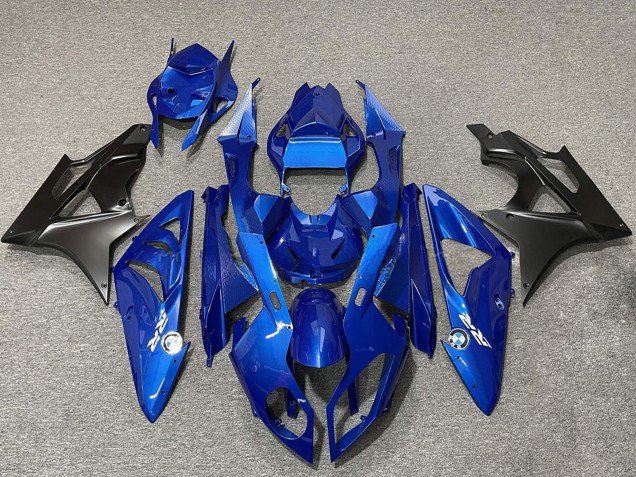 Mejores Carenados Moto BMW S1000RR 2009-2014 - Azul Negro Mate