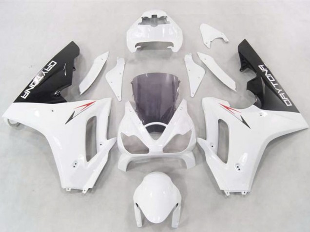 Mejores Carenados Moto Triumph Daytona 675 2006-2008 - Blanco Negro Brillante