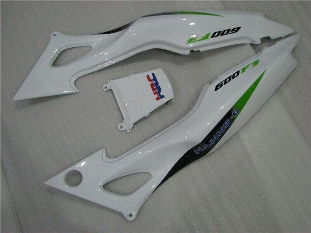 Mejores Carenados Moto Honda CBR600 F3 1995-1996 - Blanco Plata Verde Hannspree
