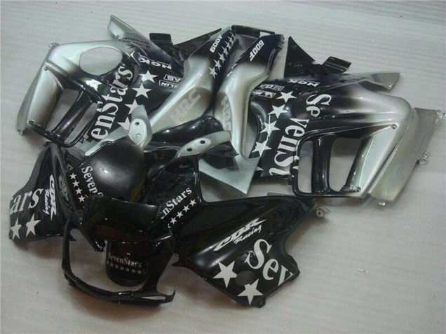 Mejores Carenados Moto Honda CBR600 F3 1995-1996 - Plata Negro Brillante SevenStars