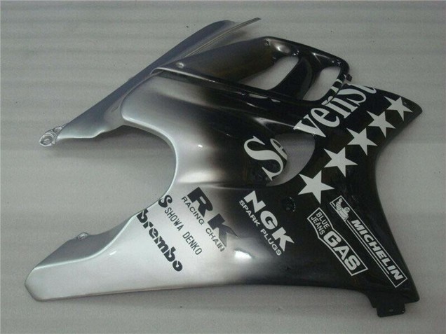 Mejores Carenados Moto Honda CBR600 F3 1995-1996 - Plata Negro Brillante SevenStars