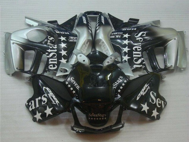 Mejores Carenados Moto Honda CBR600 F3 1995-1996 - Plata Negro Brillante SevenStars