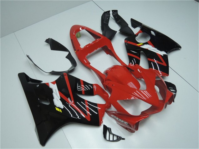 Mejores Carenado Moto Honda CBR600 F4i 2001-2003 - Rojo Negro Brillante