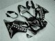 Mejores Carenados Moto Honda CBR600 F4i 2001-2003 - Negro Brillante Plata SevenStars