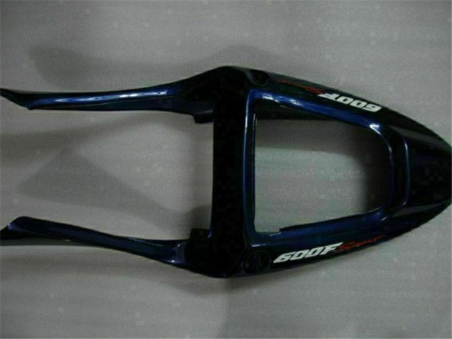 Mejores Carenados Moto Honda CBR600 F4i 2001-2003 - Blanco Azul Negro Raya