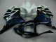 Mejores Carenados Moto Honda CBR600 F4i 2001-2003 - Blanco Azul Negro Raya