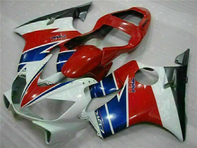 Mejores Carenado Moto Honda CBR600 F4i 2001-2003 - Blanco Rojo Azul Negro