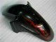 Mejores Carenado Moto ABS Honda CBR1100XX Blackbird 1996-2007 - Negro Brillante Rojo Llama