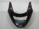 Mejores Carenados Moto ABS Honda CBR1100XX Blackbird 1996-2007 - Negro Brillante Rojo Llama