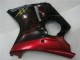 Mejores Carenados Moto ABS Honda CBR1100XX Blackbird 1996-2007 - Negro Brillante Rojo Llama