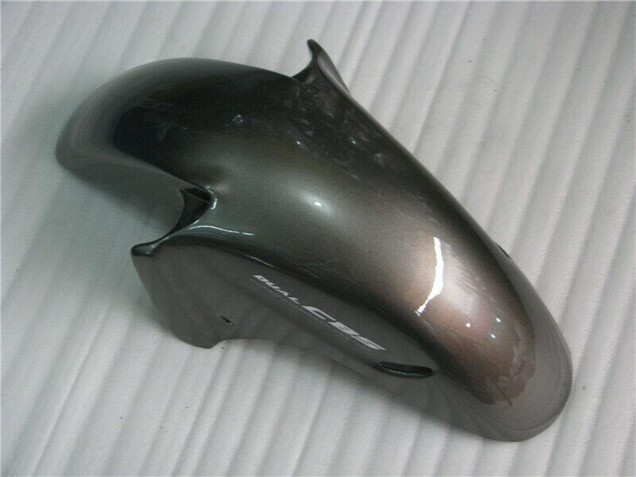 Mejores Carenados Moto Honda CBR1100XX Blackbird 1996-2007 - Negro Brillante Plata Llama
