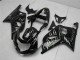 Mejores Carenados Moto Suzuki GSXR 600/750 2001-2003 - Negro Brillante Plata Llama
